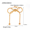 Wholesale Women's Stainless Steel And Titanium Steel Geometric Butterfly Design Electroplated Clavicle Chain Accessories