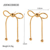 Wholesale Women's Stainless Steel And Titanium Steel Geometric Butterfly Design Electroplated Clavicle Chain Accessories