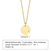 Wholesale Women's Stainless Steel And Titanium Steel Geometric Diamond Necklace With Ochain