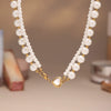 Wholesale Women's 316L Stainless Steel And 316L Stainless Steel Geometric Double Layer Necklace With Electroplating