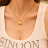 Wholesale Women's Stainless Steel And Titanium Steel Geometric Necklace With Electroplating Design