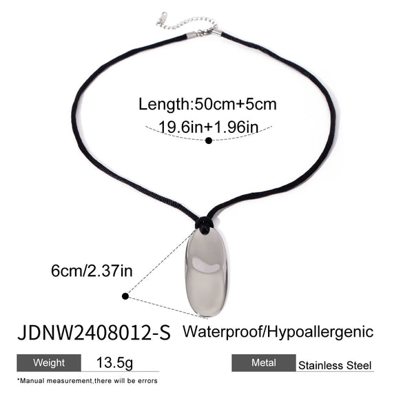 Wholesale Women's Stainless Steel And Titanium Steel Geometric Necklace With Electroplating