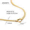 Wholesale Women's Stainless Steel And Titanium Steel Heart Shape Cut Out Electroplated Pendant Necklace With Regular Chain