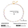 Wholesale Women's Stainless Steel And Titanium Steel Jewelry Geometric French Vintage Minimalist Electroplated Necklace
