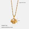 Wholesale Women's Stainless Steel And Titanium Steel Jewelry With Electroplated Cartoon Character Pattern Snake Bone Chain Necklace