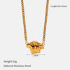 Wholesale Women's Stainless Steel And Titanium Steel Jewelry With Electroplated Cartoon Character Pattern Snake Bone Chain Necklace