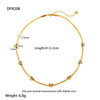 Wholesale Women's Stainless Steel And Titanium Steel 18K Gold Plated Diamond Butterfly Cross Chain Necklace With Bow Pattern