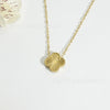 Wholesale Women's Stainless Steel And Titanium Steel 18K Plated Floral Pattern Necklace