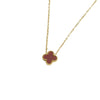 Wholesale Women's Stainless Steel And Titanium Steel 18K Plated Floral Pattern Necklace
