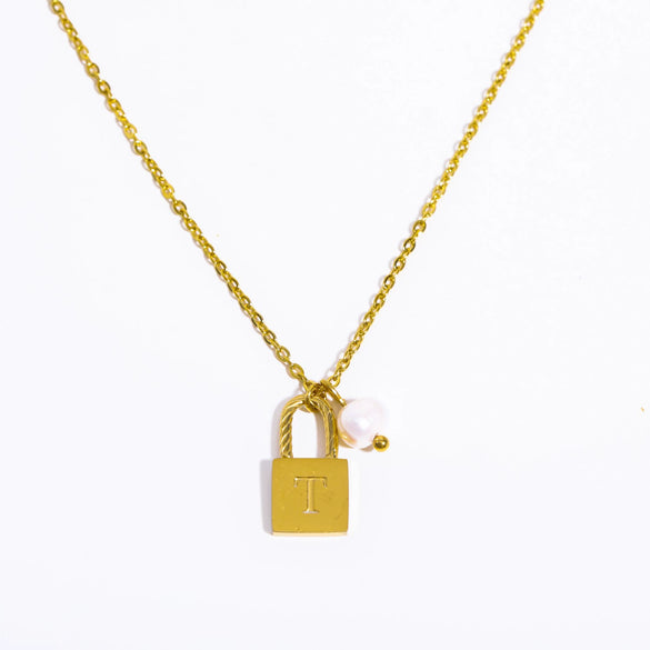 Wholesale Women's Stainless Steel And Titanium Steel Letter And Constellation Handmade Pendant Necklace With O Chain