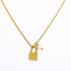 Wholesale Women's Stainless Steel And Titanium Steel Letter And Constellation Handmade Pendant Necklace With O Chain