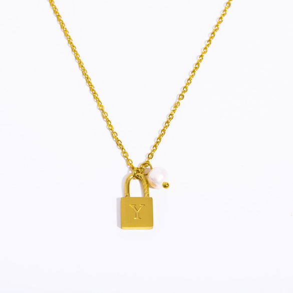 Wholesale Women's Stainless Steel And Titanium Steel Letter And Constellation Handmade Pendant Necklace With O Chain