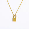 Wholesale Women's Stainless Steel And Titanium Steel Letter And Constellation Handmade Pendant Necklace With O Chain