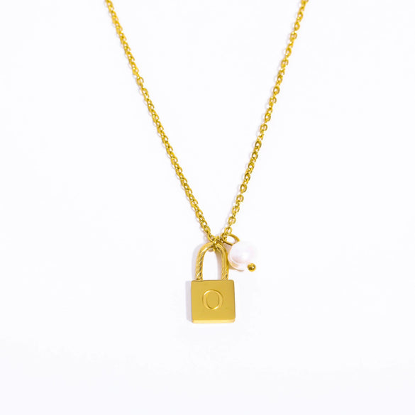 Wholesale Women's Stainless Steel And Titanium Steel Letter And Constellation Handmade Pendant Necklace With O Chain