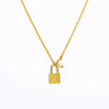 Wholesale Women's Stainless Steel And Titanium Steel Letter And Constellation Handmade Pendant Necklace With O Chain
