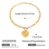 Wholesale Women's Stainless Steel And Titanium Steel Love Letter Pendant Necklace With White Diamond Electroplated Quiet Design Fashion