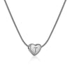 Wholesale Women's 316L Stainless Steel And 316L Stainless Steel Love Necklace With Letter Pendant And Snake Bone Chain Electroplated Fashion Minimalist Style