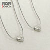 Wholesale Women's 316L Stainless Steel And 316L Stainless Steel Love Necklace With Letter Pendant And Snake Bone Chain Electroplated Fashion Minimalist Style