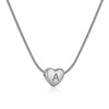 Wholesale Women's 316L Stainless Steel And 316L Stainless Steel Love Necklace With Letter Pendant And Snake Bone Chain Electroplated Fashion Minimalist Style