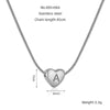 Wholesale Women's 316L Stainless Steel And 316L Stainless Steel Love Necklace With Letter Pendant And Snake Bone Chain Electroplated Fashion Minimalist Style
