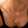 Wholesale Women's Stainless Steel And Titanium Steel Necklace With Conch Shell Pendant In Geometric Pattern And Electroplating Treatment
