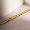 Wholesale Women's Stainless Steel And Titanium Steel Necklace With Geometric Design Electroplated Double Layer Large And Small Round Beads