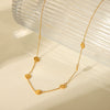 Wholesale Women's Stainless Steel And Titanium Steel Ochain Necklace With Geometric Pattern And Electroplating Treatment