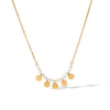 Wholesale Women's Stainless Steel And Titanium Steel Pearl Necklace With Geometric Pendant And Ochain Electroplated Design