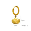 Wholesale Women's Stainless Steel Animals Zodiac Handmade Fine Throwing Vacuum In Furnace Polished Starfish Pendant Earrings