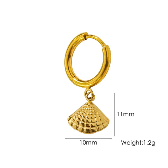 Wholesale Women's Stainless Steel Animals Zodiac Handmade Fine Throwing Vacuum In Furnace Polished Starfish Pendant Earrings