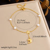 Wholesale Women's Stainless Steel Anklet With Ocean Series Animal And Zodiac Pattern Pendant And Tassel Chain