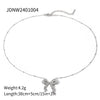 Wholesale Women's Stainless Steel Bow Earrings With Electroplating