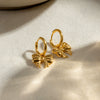 Wholesale Women's Stainless Steel Bow Earrings With Electroplating