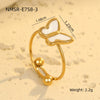 Wholesale Women's Stainless Steel Bow Pattern Jewelry Set With Electroplating Necklace Earrings Ring