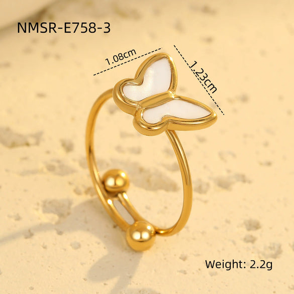 Wholesale Women's Stainless Steel Bow Pattern Jewelry Set With Electroplating Necklace Earrings Ring