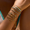 Wholesale Women's Stainless Steel Bracelet With Geometric Starburst Design Electroplated Hand Jewelry