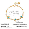 Wholesale Women's Stainless Steel Bracelet With Geometric Starburst Design Electroplated Hand Jewelry
