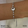 Wholesale Women's Stainless Steel Bracelet With Love Star Moon Design And Heart Shape Simple Style Electroplated
