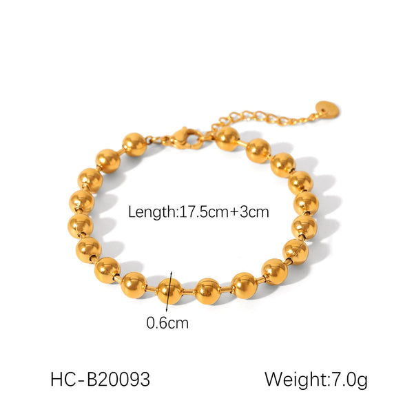 Wholesale Women's Stainless Steel Bracelet With Square Butterfly Shell Water Drop Zircon Flower Design And Electroplating Process