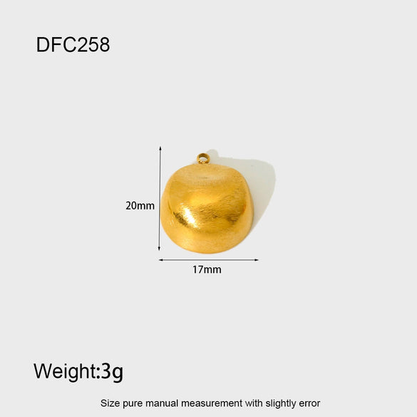 Wholesale Women's Stainless Steel Brushed Geometric Lemon Cherry Love Pendant Jewelry Accessories