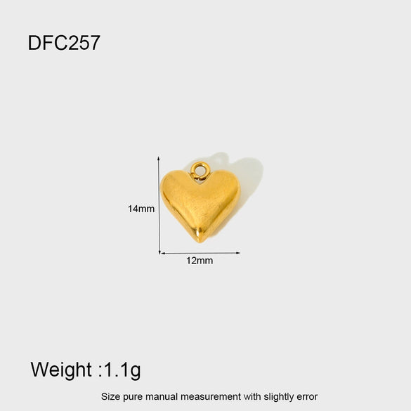 Wholesale Women's Stainless Steel Brushed Geometric Lemon Cherry Love Pendant Jewelry Accessories