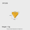 Wholesale Women's Stainless Steel Brushed Geometric Lemon Cherry Love Pendant Jewelry Accessories