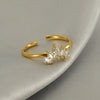 Wholesale Women's Stainless Steel Crownshaped Zircon Ring With Electroplating And Light Luxury Design