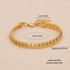 Wholesale Women's Stainless Steel Cuban Bracelet With Electroplating In Ins Style