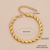 Wholesale Women's Stainless Steel Cuban Bracelet With Electroplating In Ins Style