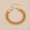 Wholesale Women's Stainless Steel Cuban Bracelet With Electroplating In Ins Style