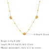 Wholesale Women's Stainless Steel Devil's Eye Full Diamond Necklace With Pvd Furnace Vacuum Real Gold Plating