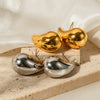 Wholesale Women's Stainless Steel Drop Shape Electroplated Fashion Personality Ear Jewelry