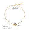 Wholesale Women's Stainless Steel Drop Shape Lava Water Drop Necklace With Vacuum Real Gold Electroplating In Pvd Furnace Light Luxury Clavicle Chain And Sweater Chain