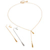 Wholesale Women's Stainless Steel Dropshaped Tassel Earrings Jewelry With Electroplating
